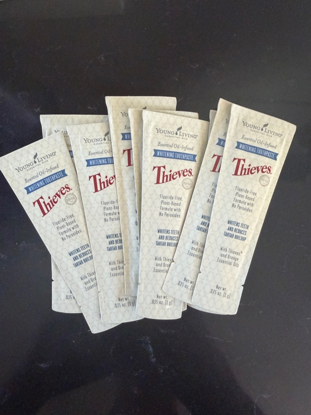 9- Thieves Toothpaste Sample Packs. .035 oz. Discontinued